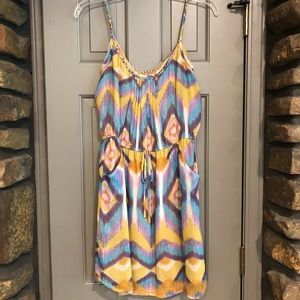 ikat print dress